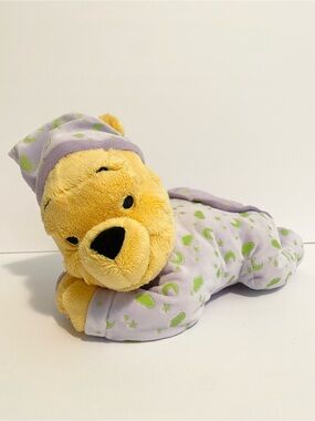 Winnie the Pooh Goodnight Pooh Purple Bedtime Plush Disney Stuffed Animal Toy